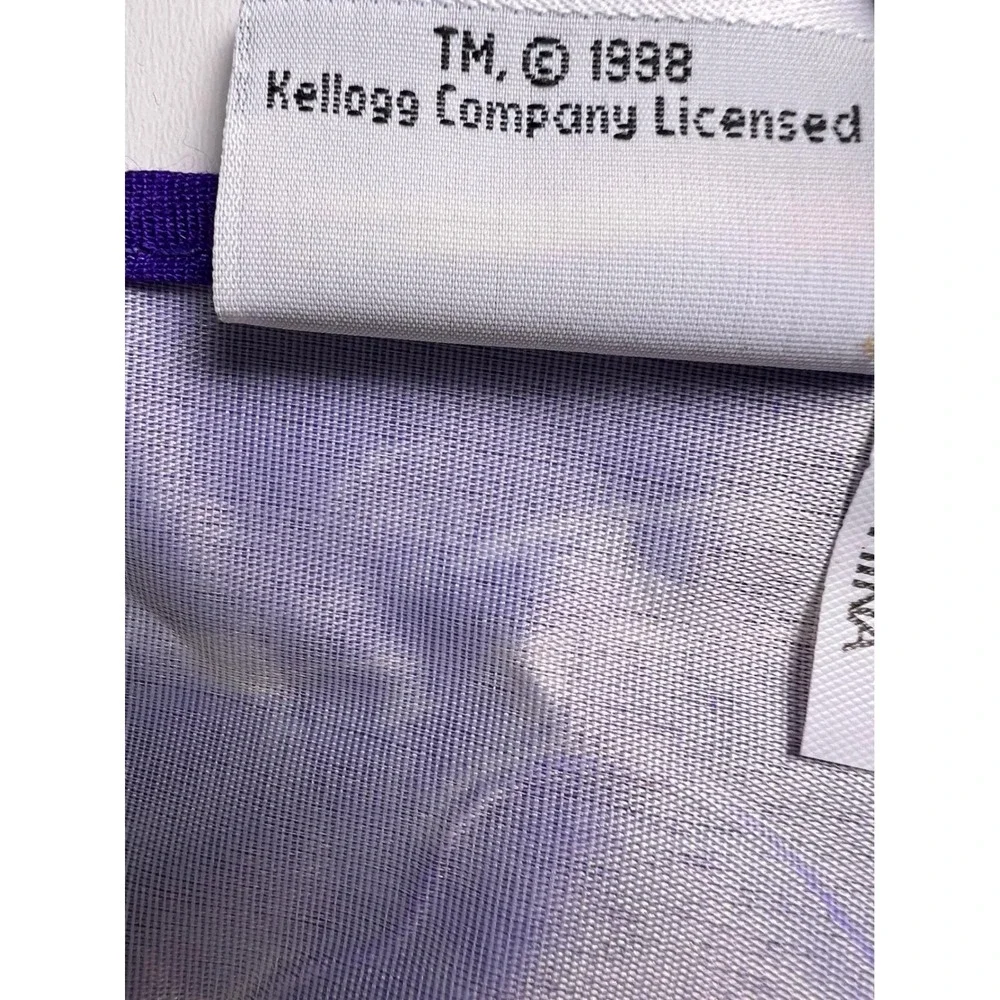 Vintage Advertisement Kellogg's Tony the Tiger Cereal City Bib Purple Kids‎ 1998